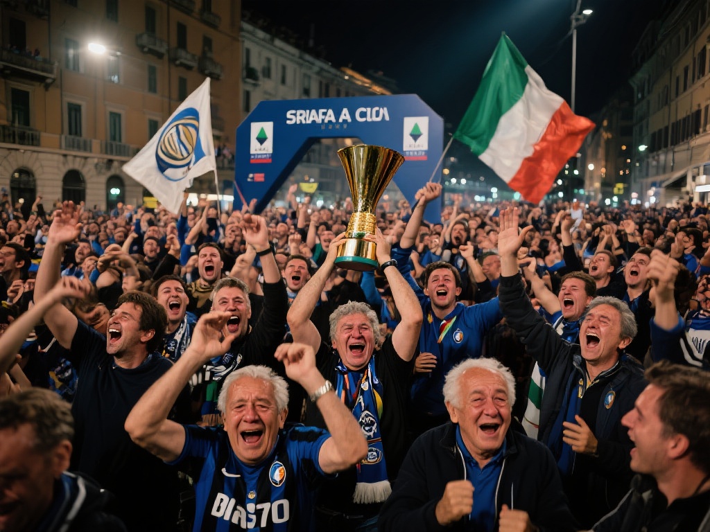 “半世纪圆梦！116年老牌夺意杯，万人狂欢庆祝”